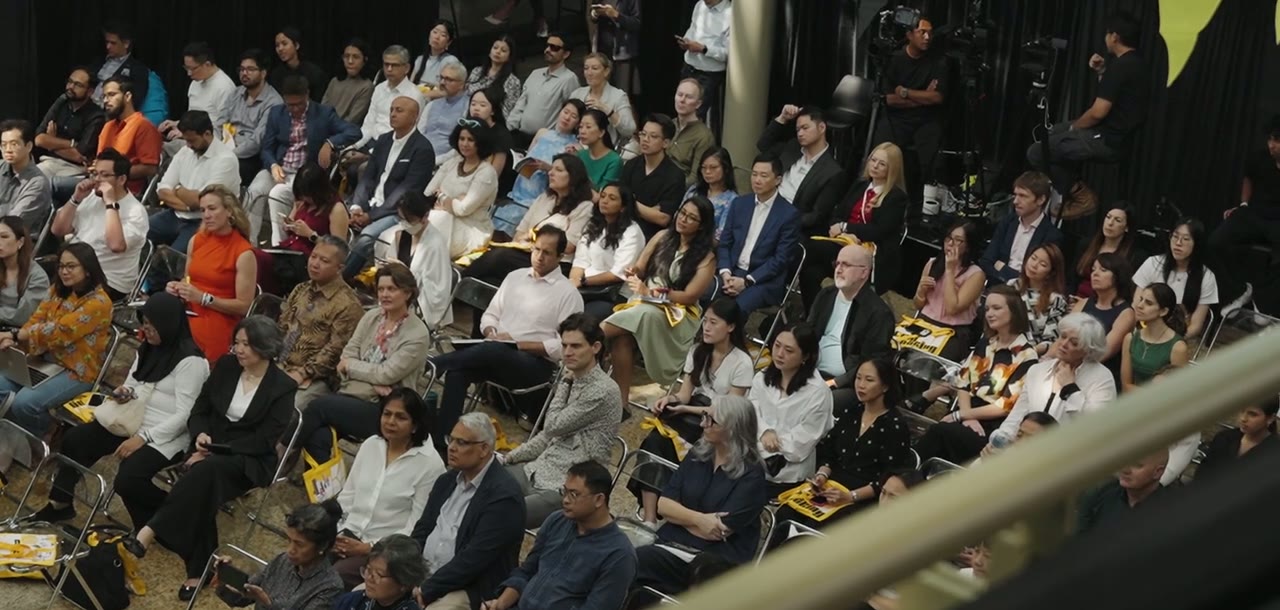 A full audience at the Glass Dome